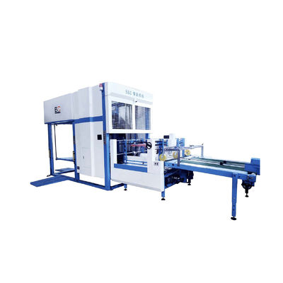 อุปกรณ์เสริมเครื่องจัดเรียงรองเท้าแตะแบบพลิกกลับสองกองอัตโนมัติ DS พร้อมเครื่องเคลือบลามิเนต Flute