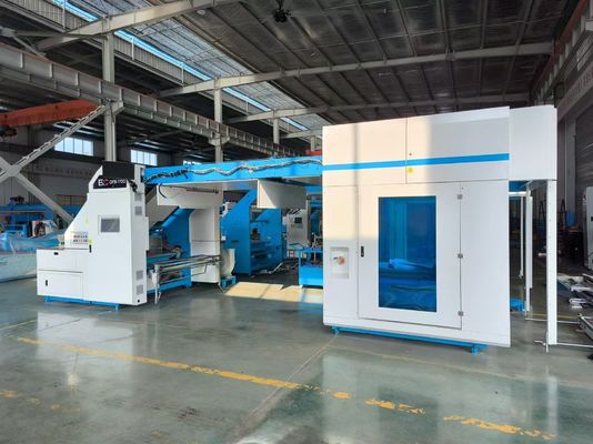 บอร์ดโค้ง corrugated เครื่องลามิเนเตอร์ลอยความเร็วสูงกับการให้อาหารและการควบคุม servo