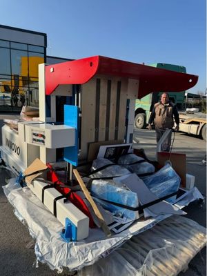 เครื่องหมุน Pile Turner สําหรับการกําจัดฝุ่นและการปรับสภาพอากาศ ปรับปรุงความเร็วของสายพิมพ์และบรรจุภัณฑ์เพื่อตอบสนองความต้องการการผลิตปริมาณสูง