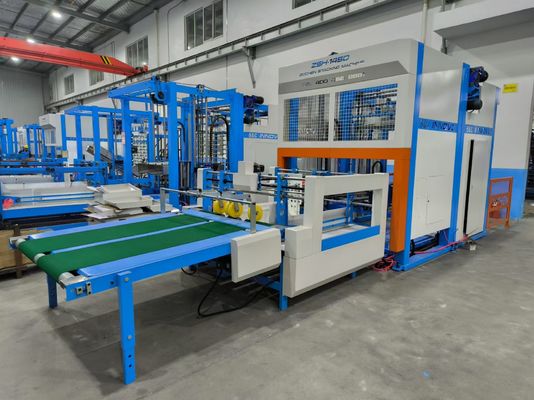 เครื่องสะสมปาเล็ตแบบฟลิปฟล็อปอัตโนมัติแบบเต็มที่สําหรับกระดาษโคลน 12000PCS / ชั่วโมง