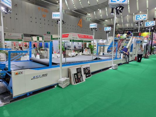 เครื่องลามิเนชั่นแผ่นต่อแผ่นความเร็วสูง 5 ชั้น พร้อมการควบคุม servo สําหรับการลามิเนชั่นกระดาษ corrugated