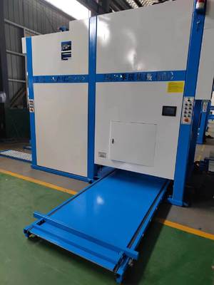 เครื่องสแต็คพลิกกลับอัตโนมัติสำหรับเครื่องเคลือบกระดาษลูกฟูกที่ทำงานอัตโนมัติในการจัดการกระดาษ รวมถึงการนับ การพลิก และการสแต็ค