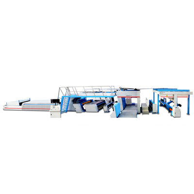 อัตราความเร็วสูง Inline Single Facer Corrugated Laminating Machine Featuring Roll Feeding และความแม่นยําในการเคลือบกระดาษสําหรับการผลิตบรรจุ