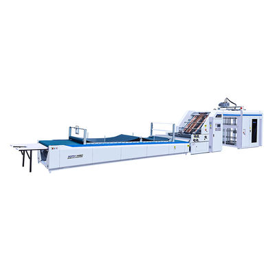 เครื่องเคลือบขลุ่ยอัตโนมัติ 150-800gsm 20kw 150m / นาทีสำหรับบอร์ดทำ 380v
