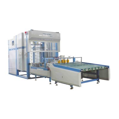เครื่องเคลือบแผ่นอัตโนมัติ 1500 มม. แผ่นกระดาษลูกฟูกพร้อมเทอร์เนอร์และเรียงกระดาษ