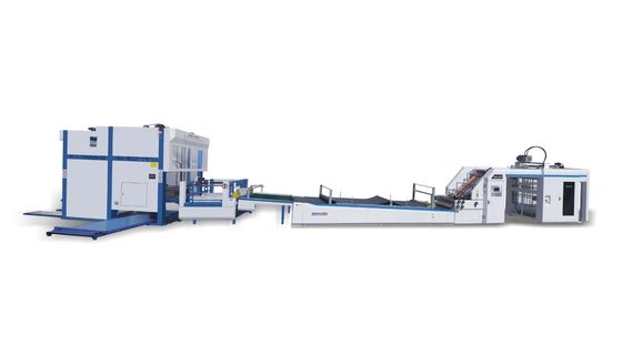 อัตโนมัติความเร็วสูง ฟลอยท์ Laminator กระดาษ corrugated และ Flip Flop Stacker สาย