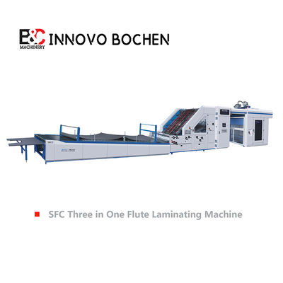 SFC2200 เครื่องลามิเนชั่นฟลอตอัตโนมัติ 5Ply เครื่องลามิเนชั่นฟลอตสําหรับการผลิตกล่องท่อ