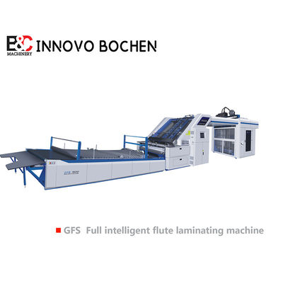 อัตโนมัติ GFS ซีรีส์ ความเร็วสูงกระดาษ corrugated กลอง Lamination ผสมผสาน Laminator Machine