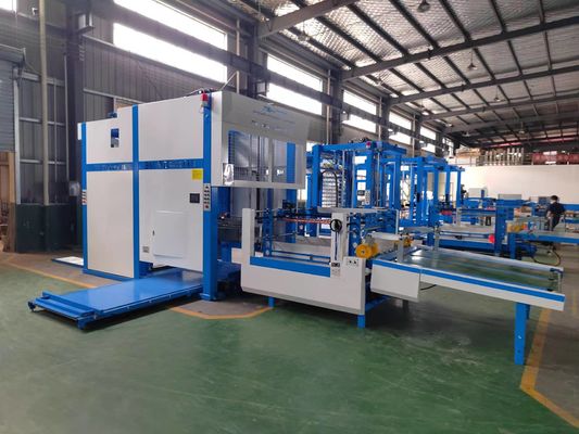 อัตโนมัติกระดาษ corrugated Flip Flop Pallet Stacker และเก็บเครื่อง