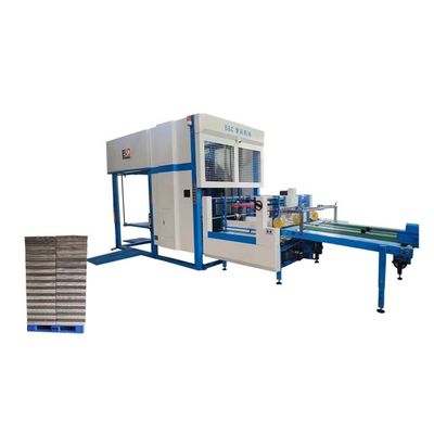 อัตโนมัติกล่องการ์ตูนกล่องฟลอยต์เครื่อง laminating กระดาษกับ Flip Flop Stacker สําหรับ palletizing
