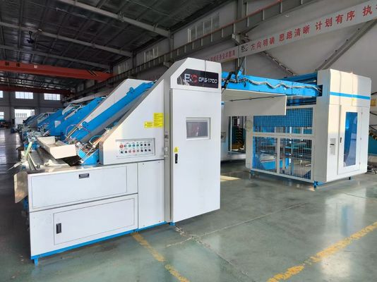 GFS 200m / Min เครื่องลามินเตอร์ฟลอยต์ความเร็วสูง ผสมผสานอาหารและการควบคุม servo สําหรับกระดานโค้ง corrugated