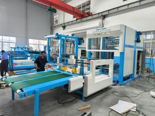 อัตโนมัติอย่างสมบูรณ์แบบ การสต็อปและฟลูท Laminating อัตโนมัติ Stacker เครื่องผลิตกระดาษกระดาษ corrugated ความเร็วสูง