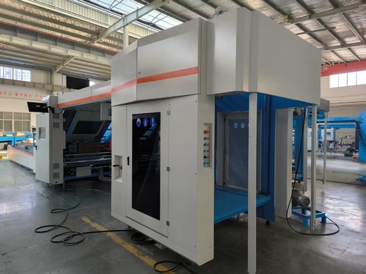 เครื่องลามิเนตลูกฟูกความเร็วสูง GFS1500 พร้อมลูกกลิ้ง Anilox สแตนเลสขนาดใหญ่ สำหรับการลามิเนต